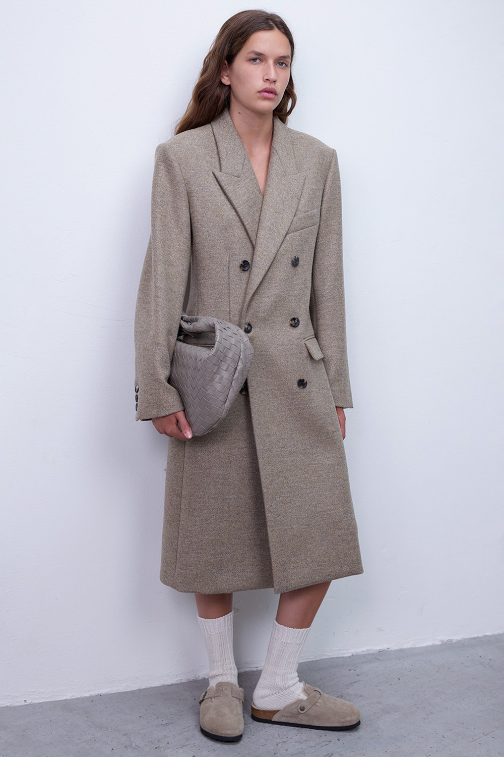 מעיל צמר ארוך